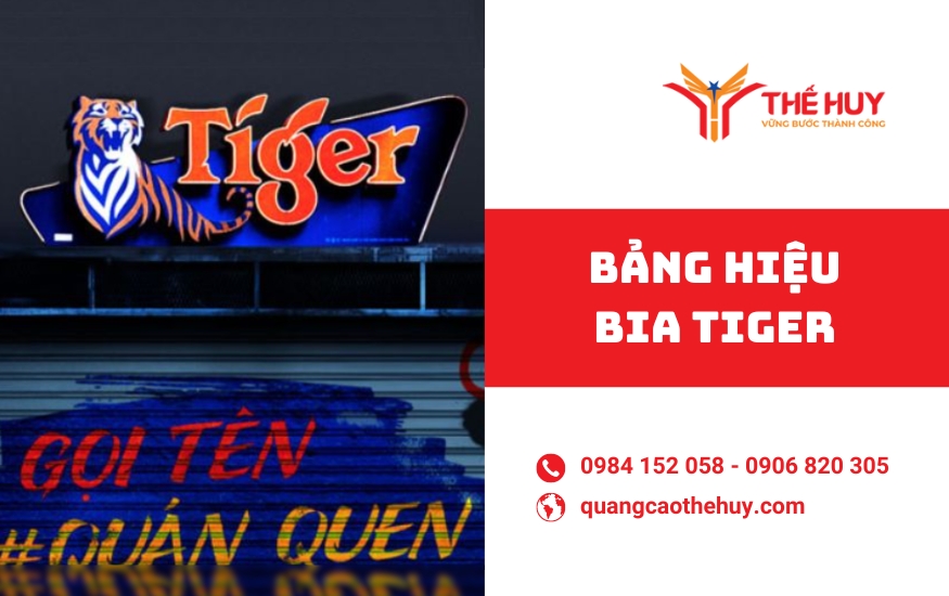 bảng hiệu bia tiger