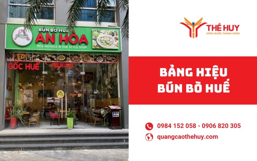 bảng hiệu bún bò