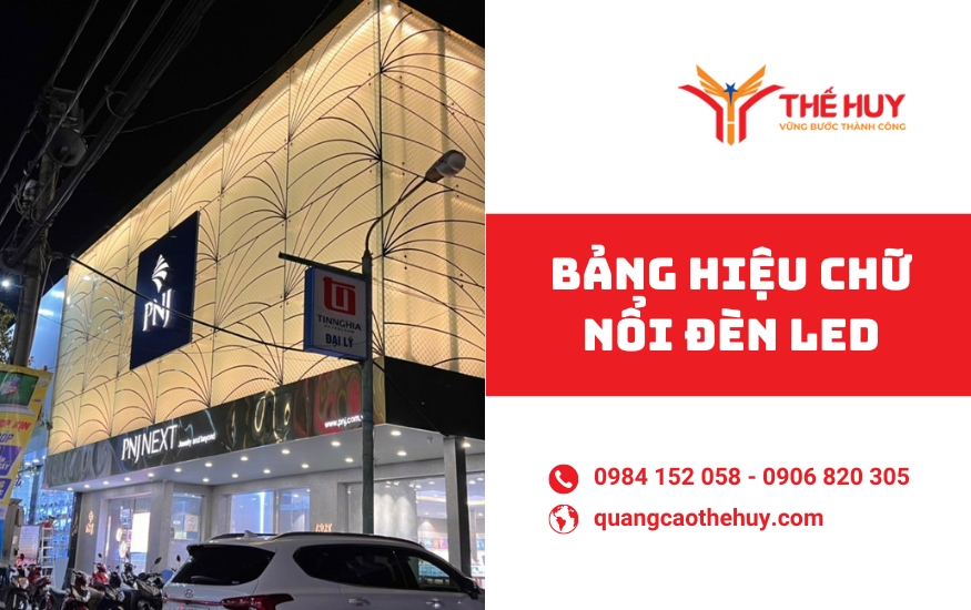 Bàng hiệu chữ nổi đèn led