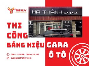 bảng hiệu gara oto