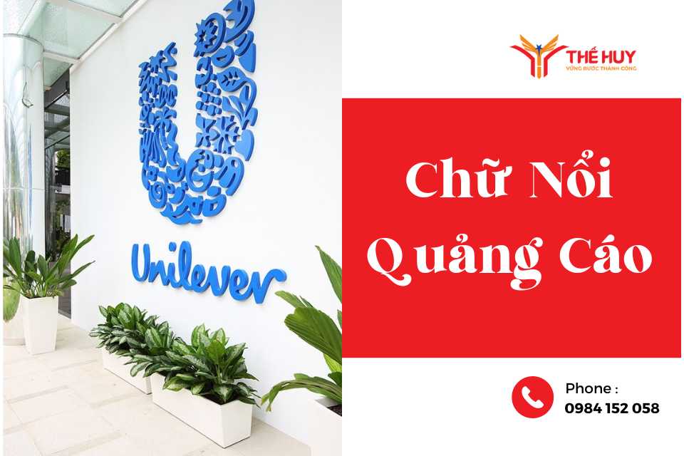chữ nổi quảng cáo