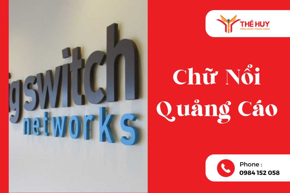 chữ nổi quảng cáo