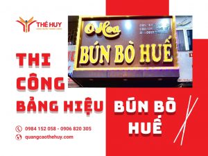 bảng hiệu bún bò