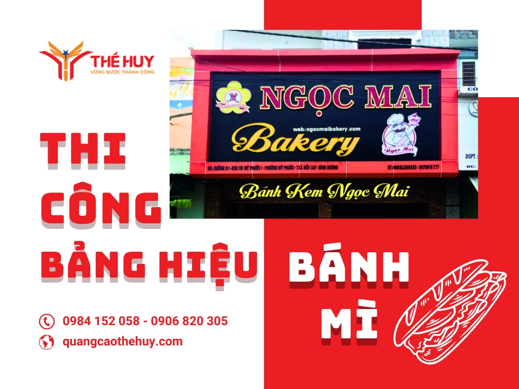 bảng hiệu bánh mì