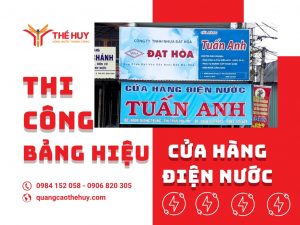 bảng hiệu điện nước
