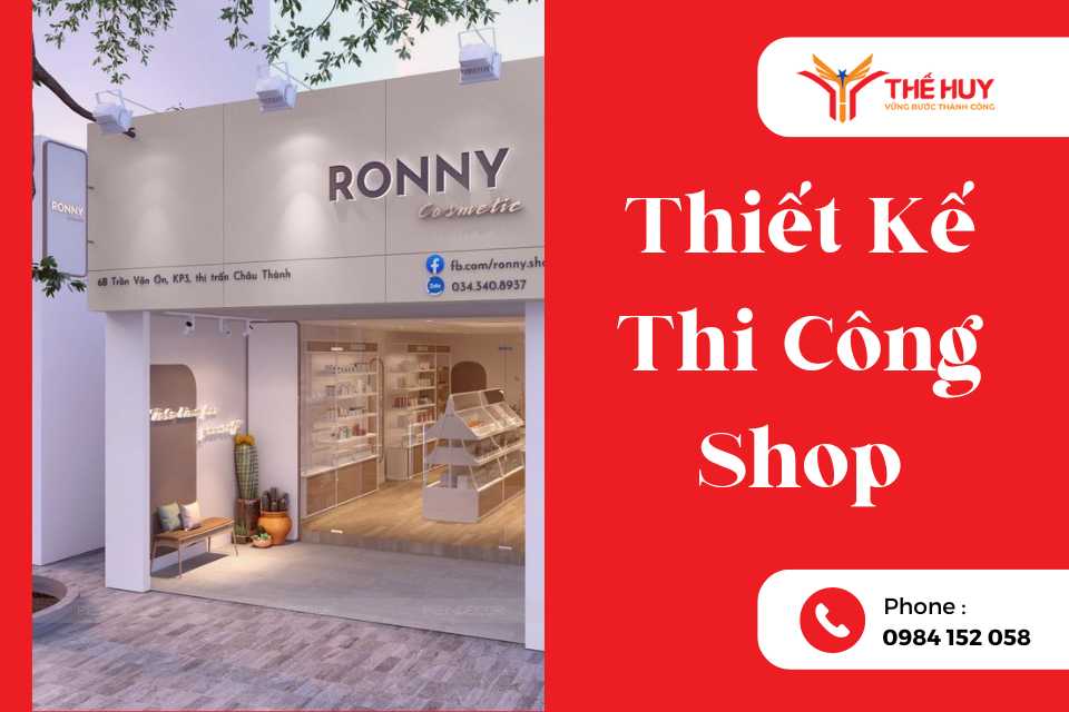 thiết kế thi công shop